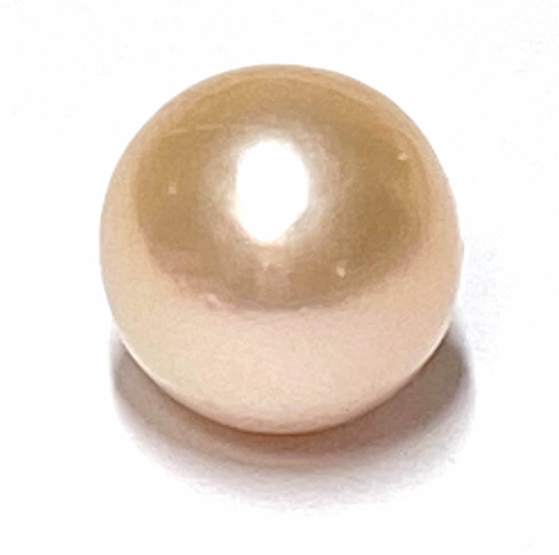 5A Luster Round 13.1mm 15.8 Carat Peach Gold Pink Edison Pearl Loose