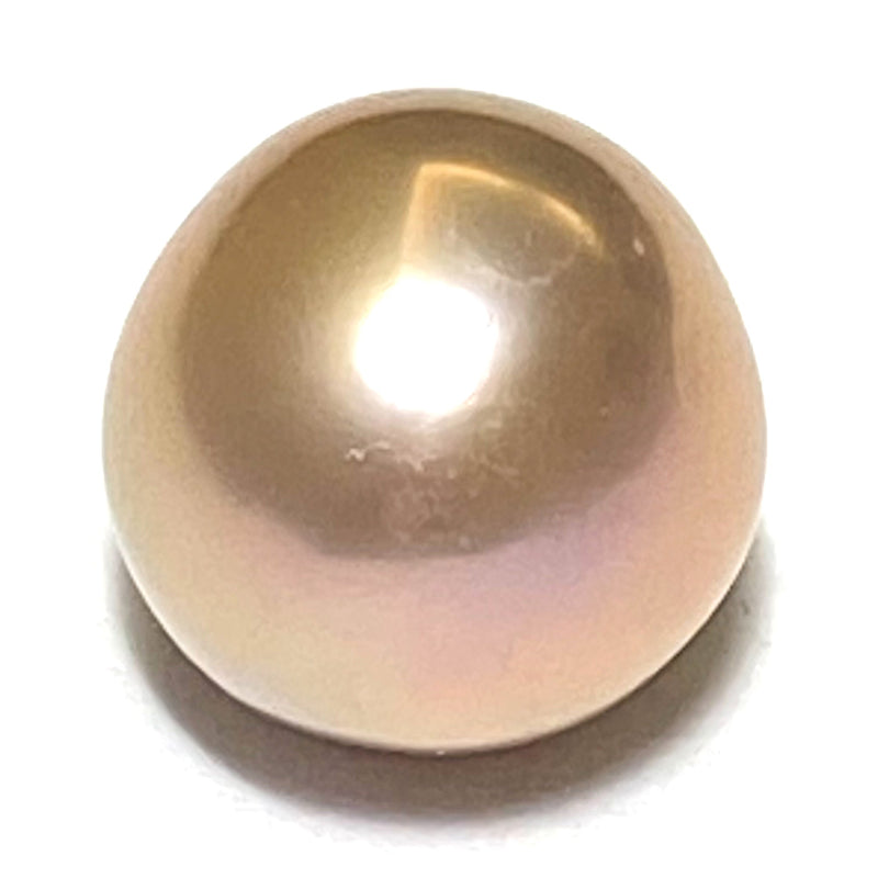Excellent Luster 1.75g 10.5 - 11mm Purple Pink Round Edison Pearl Loose