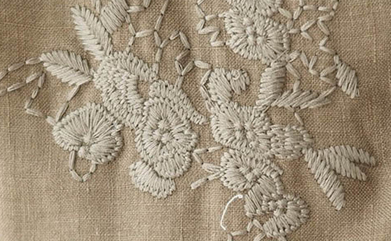 Casual Retro embroidered cotton linen cheongsam long women dress
