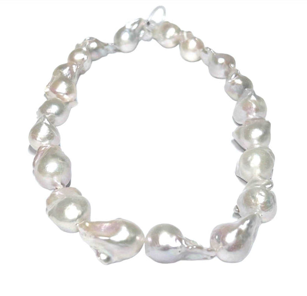 Baroque 14 - 24mm 20 pcs White Pink Tone Cultured Keshi Pearl 16" StraGorgeous Special Baroque 14 - 24mm 20 pcs. Natural White Hints Pink Tones Cultured Keshi Kasum Pearl 16" Strand - For Making 18" Necklace / Best Gift For Her

PEARL NecklacesFine JewelryThe Fine Pearls JewelryBaroque 14 - 24mm 20 pcs White Pink Tone Cultured Keshi Pearl 16" Strand