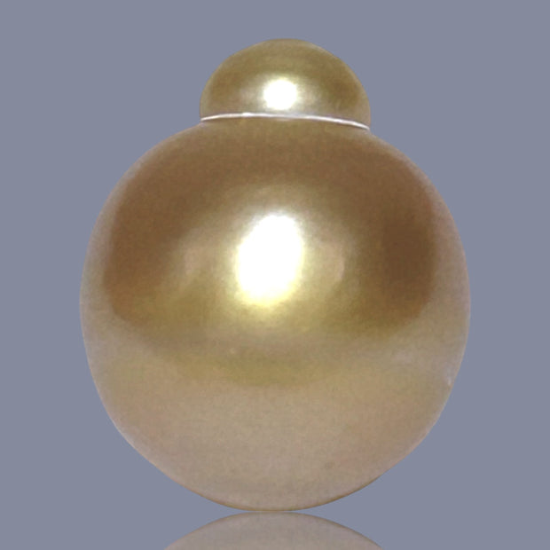 RARE Giant 15 x 18mm 27.8 Carats Deep Gold South Sea Loose Pearl