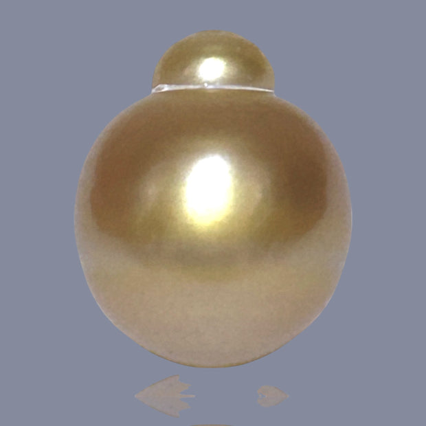 RARE Giant 15 x 18mm 27.8 Carats Deep Gold South Sea Loose Pearl