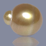 RARE Giant 15 x 18mm 27.8 Carats Deep Gold South Sea Loose Pearl