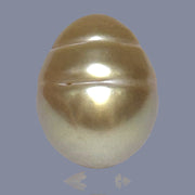 Oval Giant 13.6 x 17.2mm Deep Gold Philippines South Sea Loose Pearl