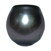 Huge Oval 11.9 x 12.5mm Peacock Gray Green Tahitian Sea Pearl Loose