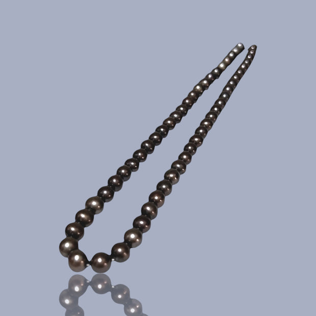 Fantastic 8 - 8.2mm Chocolate Brown Bronze Round Pearl 16" Strand