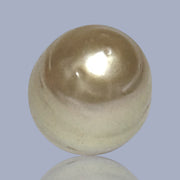 Oval Drop 14.3 x 17.7mm Deep Gold Philippines South Sea Loose Pearl