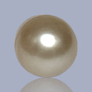 Oval Drop 14.3 x 17.7mm Deep Gold Philippines South Sea Loose Pearl