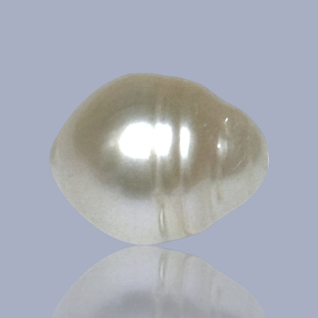 Ornat Oval 13.1 x 16.6mm Natural Pale Gold South Sea Pearl Loose