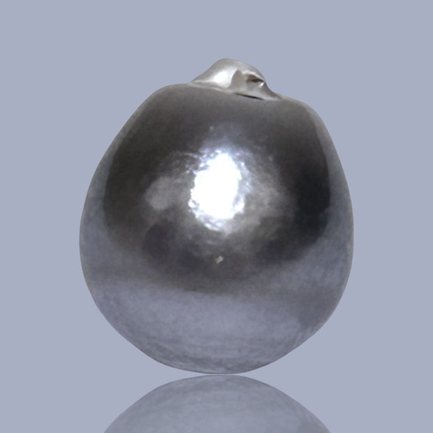 Giant 14.3 x 16mm 22.7 Carats Tahitian Peacock Middle Gray Loose Pearl