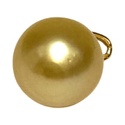 Stunning 10.7 x 12.3mm Golden Philippines South Sea Pearl Pendant