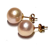 Classic 5A Luster 10.5mm Purple Pink Round Edison Pearl Stud Earrings100% Genuine and Authentic! Beautiful 5A luster. Best Gift For her! Best Gift for Her Classic Mirror Luster 10.5mm Peach Pink Round Edison Cultured Pearl Stud EarrinEarringsFine JewelryThe Fine Pearls Jewelry5mm Purple Pink Round Edison Pearl Stud Earrings