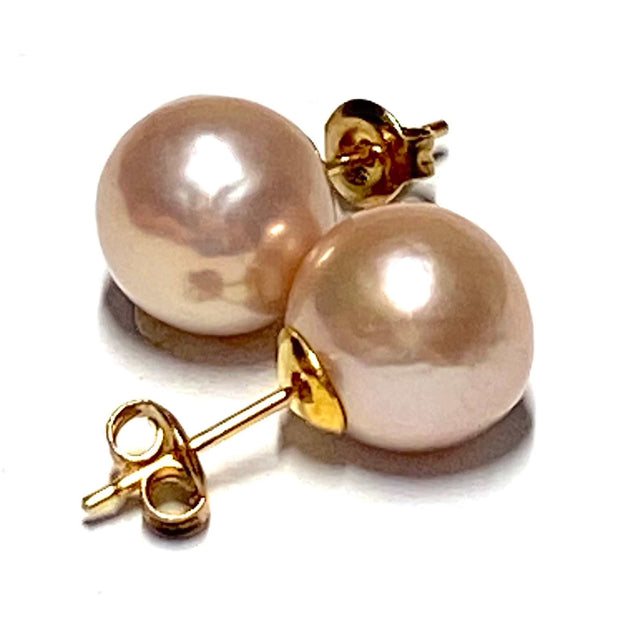 Classic 5A Luster 10.5mm Purple Pink Round Edison Pearl Stud Earrings100% Genuine and Authentic! Beautiful 5A luster. Best Gift For her! Best Gift for Her Classic Mirror Luster 10.5mm Peach Pink Round Edison Cultured Pearl Stud EarrinEarringsFine JewelryThe Fine Pearls Jewelry5mm Purple Pink Round Edison Pearl Stud Earrings