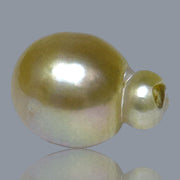 Baroque 13.6 x 18.8mm 22.5 Carats Deep Gold South Sea Loose Pearl