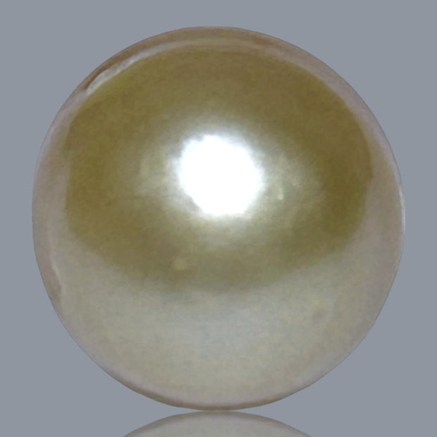 Baroque 13.6 x 18.8mm 22.5 Carats Deep Gold South Sea Loose Pearl