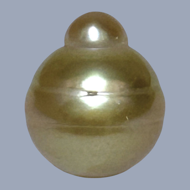 Sllky 14.5 x 17mm 23.3 Carats Gold Philippines South Sea Loose Pearl