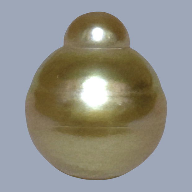 Sllky 14.5 x 17mm 23.3 Carats Gold Philippines South Sea Loose Pearl