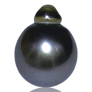 Huge 12.2 x 16mm 15.2 Carats Tahitian Sea Peacock Black Green Pearl