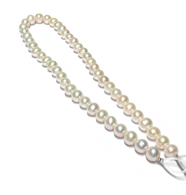 Round 9 - 10mm Edison White Cultured Pearl 16" Strand - NecklaceStunning 9 - 10mm Edison Natural White Cultured Pearl 16" Strand For Making 18" Necklace / Jewelry Supply Beads Strand / Best Gift For HerPEARL INFORMATIONPearl TypeNecklacesFine JewelryThe Fine Pearls JewelryRound 9 - 10mm Edison White Cultured Pearl 16" Strand - Necklace