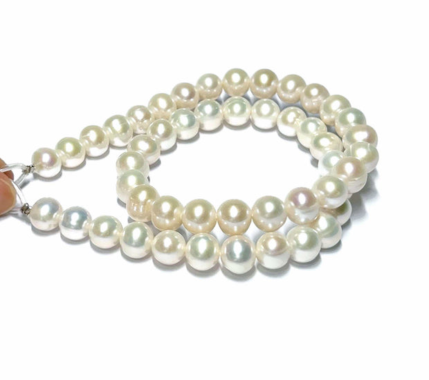 Round 9 - 10mm Edison White Cultured Pearl 16" Strand - NecklaceStunning 9 - 10mm Edison Natural White Cultured Pearl 16" Strand For Making 18" Necklace / Jewelry Supply Beads Strand / Best Gift For HerPEARL INFORMATIONPearl TypeNecklacesFine JewelryThe Fine Pearls JewelryRound 9 - 10mm Edison White Cultured Pearl 16" Strand - Necklace