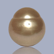 RARE 16.8 x 17.7mm Deep Gold Philippines South Sea Loose Pearl