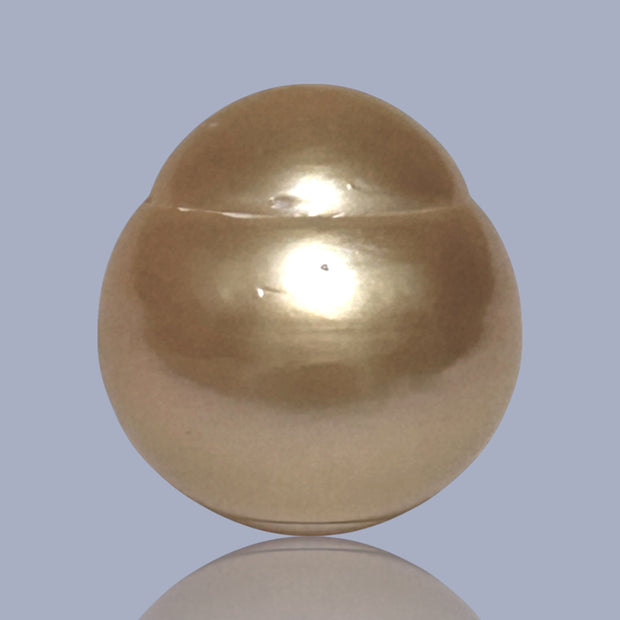 RARE 16.8 x 17.7mm Deep Gold Philippines South Sea Loose Pearl