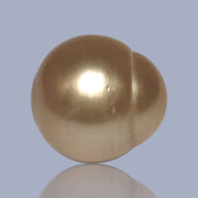 RARE 16.8 x 17.7mm Deep Gold Philippines South Sea Loose Pearl