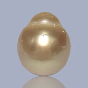 Shiny 15.4 x 18.2mm 29.6 Carat Gold Philippines South Sea Pearl