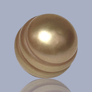 Dazzling 11.4 x 12.2mm Deep Gold Philippines South Sea Pearl Loose