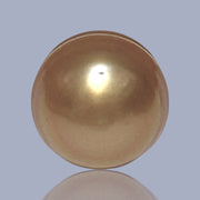 Dazzling 11.4 x 12.2mm Deep Gold Philippines South Sea Pearl Loose