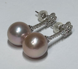 Gorgeous 9.5 - 10mm Natural White South Sea Round Pearl New Pendant