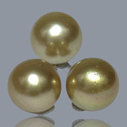 3 pcs Pearl For Earrings and Pendant Gold Philippines Sea Pearls