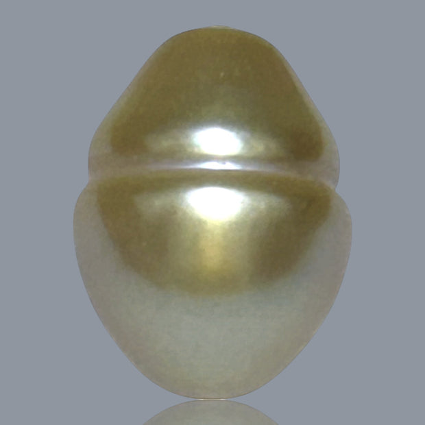 Baroque 11.6 x 15.5mm 13.8 Carats Rich Gold South Sea Loose Pearl