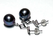 Charing 10 - 10.5mm Purple Black Blue Edison Pearl Dangle Earrings100% Genuine. Best Gift for Her! Stunning Natural Peacock Black Blue Edison Cultured 10 - 10.5mm Round Pearl Stylish Dangle Classic Earrings / Best Gift For Her
PEAREarringsFine JewelryThe Fine Pearls Jewelry5mm Purple Black Blue Edison Pearl Dangle Earrings