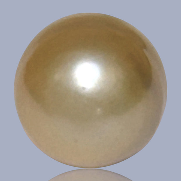 Baroque 12.8 x 17.2mm 18.8 Carats Natural Gold South Sea Loose Pearl