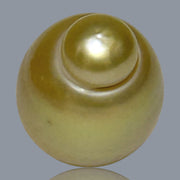 Giant Oval 13.5 x 17.5mm 21.2 Carats Deep Gold South Sea Pearl Loose