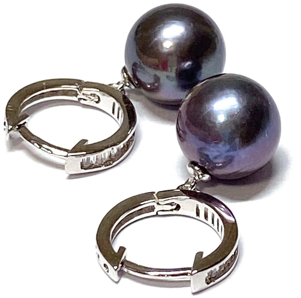 Natural Purple Black Edison Cultured 10 - 10.5mm Pearl EarringsStunning Natural Purple Black Blue Edison Cultured 10 - 10.5mm Pearl Stylish Dangle Clip-On Classic Earrings / Best Gift For HerPEARL INFORMATIONPearl Type: Genuine EarringsFine JewelryThe Fine Pearls JewelryNatural Purple Black Edison Cultured 10 - 10