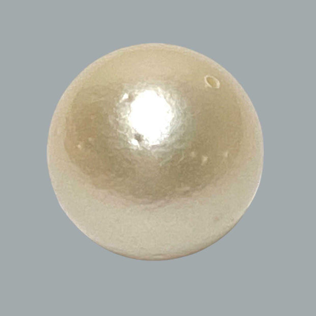 Drilled Round 17 Carat 13.2mm Natural Pale Gold South Sea Pearl Loose