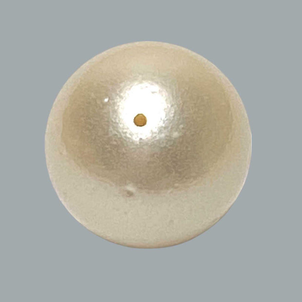 Drilled Round 17 Carat 13.2mm Natural Pale Gold South Sea Pearl Loose