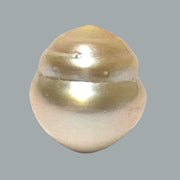 RARE Baroque 15.8 x 17.6mm 28.6 Carat Gold South Sea Pearl Loose