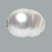 Oval Baroque 14 x 18.2mm Natural White South Sea Pearl Loose Drilled