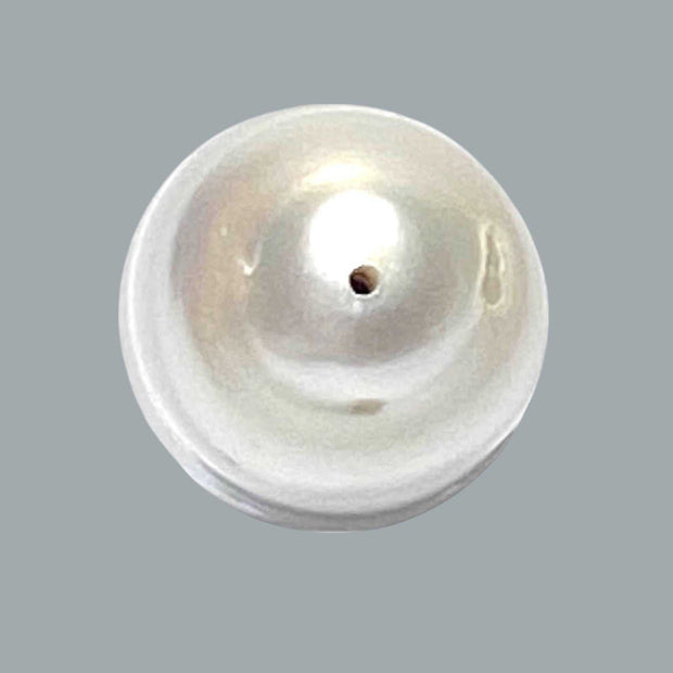 Oval Baroque 14 x 18.2mm Natural White South Sea Pearl Loose Drilled