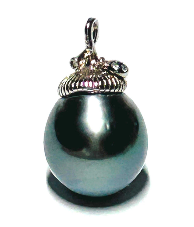 Huge 12 x 13.5mm Tahitian Sea Peacock Black Green Pearl Pendant100% Genuine and Authentic! Gorgeous Oval 12 x 13.5mm Tahitian South Sea  Natural Peacock Black Green Overtone Cultured Pearl Handmade Pendant / Best Gift For Her
PECharms & PendantsFine JewelryThe Fine Pearls Jewelry5mm Tahitian Sea Peacock Black Green Pearl Pendant