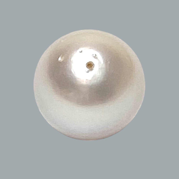 Baroque 15.8 x 15.3mm White South Sea Pearl Loose Fully-Drilled