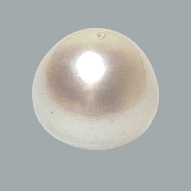 Baroque 15.8 x 15.3mm White South Sea Pearl Loose Fully-Drilled