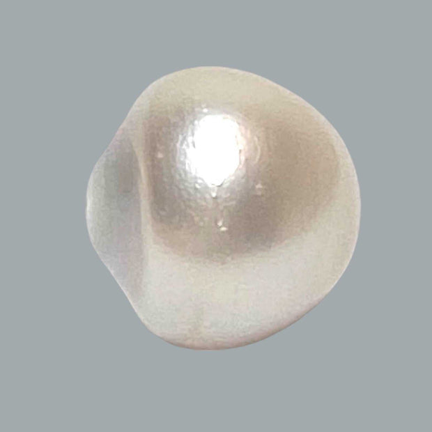 Baroque 15.8 x 15.3mm White South Sea Pearl Loose Fully-Drilled