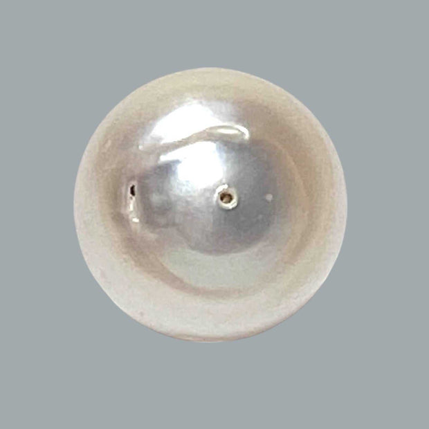 Baroque 15.8 x 15.3mm White South Sea Pearl Loose Fully-Drilled