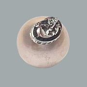 Classy 10.7 -11mm Edison White Pinkish Round Cultured Pearl Pendant