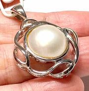 Solid 14K White Gold Natural White Round South Sea Mabe Pearl PendantGreat Anniversary Birthday Gift Her! Stunning 14K Solid White Gold Large Beautiful 13.5mm Natural White Round Mabe South Sea Pearl PendantPENDANT INFORMATIONMetal: 1Charms & PendantsFine JewelryThe Fine Pearls JewelrySolid 14K White Gold Natural White Round South Sea Mabe Pearl Pendant