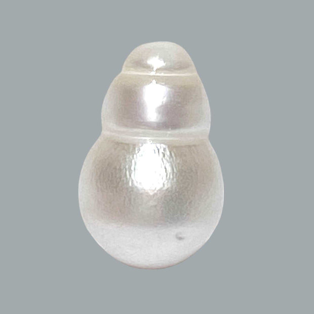 Baroque 15 x 23.3mm 33.2 Carats White South Sea Pearl Loose Un-Drilled